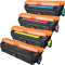 4 Kompatible Toner ersetzt HP CE270A-73A 650A Multipack KCMY