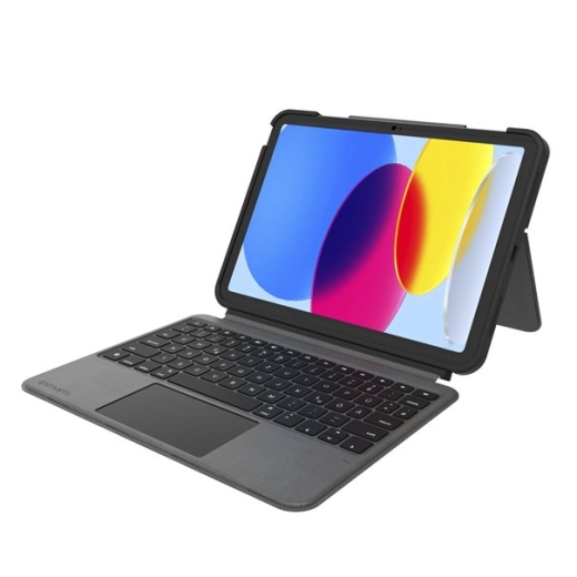 4smarts Keyboard Case 2in1 Solid Smart Connect for Apple iPad 11 (2025) graphite QWERTZ