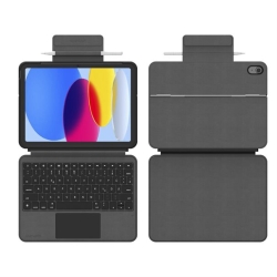 4smarts Keyboard Case 2in1 Solid Smart Connect for Apple iPad 11 (2025) graphite QWERTZ