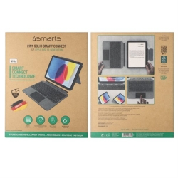 4smarts Keyboard Case 2in1 Solid Smart Connect for Apple iPad 11 (2025) graphite QWERTZ