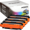 4 Kompatible Toner ersetzt HP CE400X+401A-03A 507X 507A Multipack KCMY