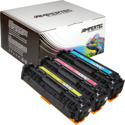 3 Kompatible Toner ersetzt HP CF370AM 305A Multipack CMY