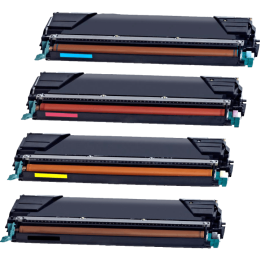 4 Kompatible Toner ersetzt Lexmark C746A1 Multipack KCMY