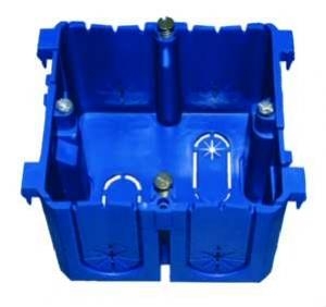 PROTEC.CLASS KABELKANAL Geräteeinbaudose PBRED 80 blau Front