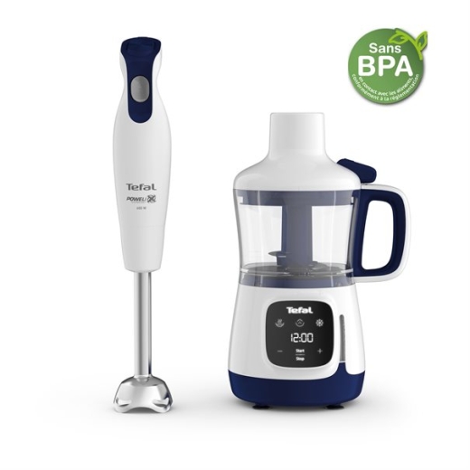 Tefal HB55W Yummy Gourmet Blender and Stand Mixer blue/white