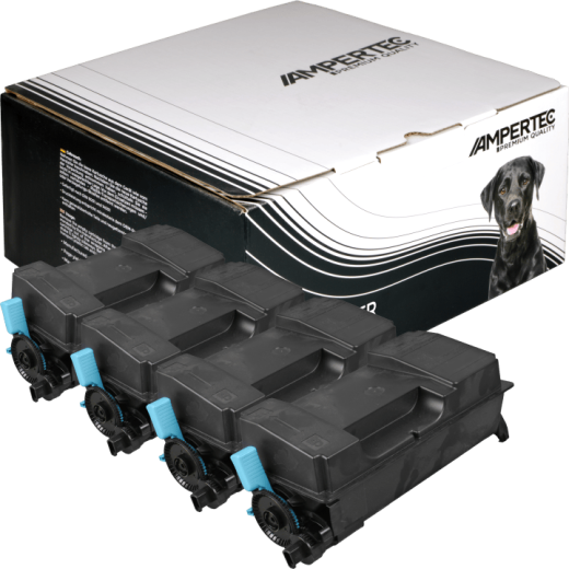 4 Kompatible Toner ersetzt Kyocera TK-3130 Multipack schwarz