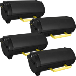 4 Kompatible Toner ersetzt Lexmark 50F2000 502 Multipack...