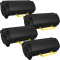 4 Kompatible Toner ersetzt Lexmark 50F2000 502 Multipack schwarz