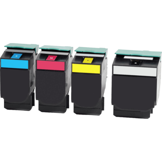 4 Kompatible Toner ersetzt Lexmark 70C20 702 Multipack KCMY