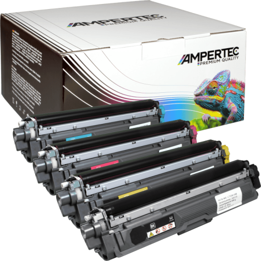 4 Kompatible Toner ersetzt Brother TN-241 TN-245 Multipack KCMY
