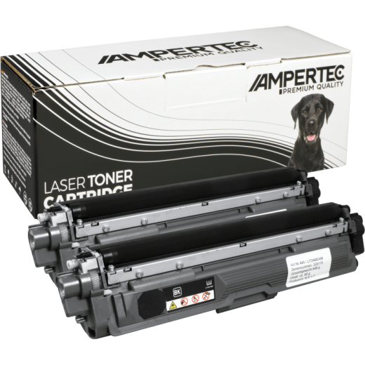 2 Kompatible Toner ersetzt Brother TN-241 Doppelpack schwarz
