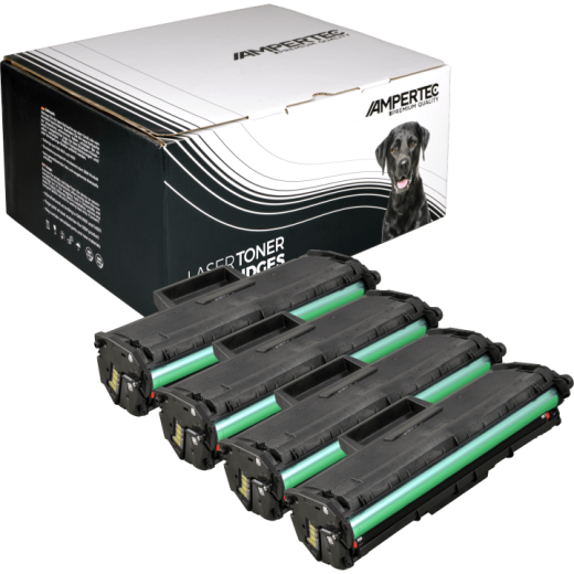 4 Kompatible Toner ersetzt HP MLT-D111S/ELS Multipack schwarz