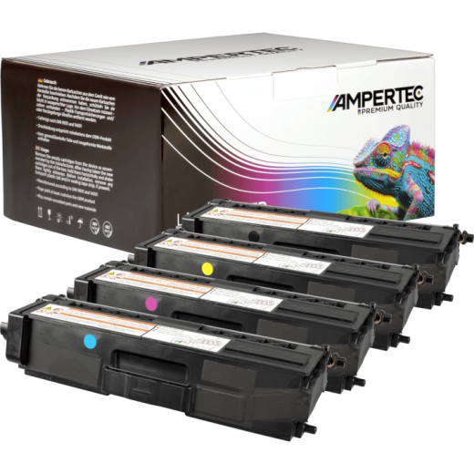 4 Kompatible Toner ersetzt Brother TN-321 Multipack KCMY