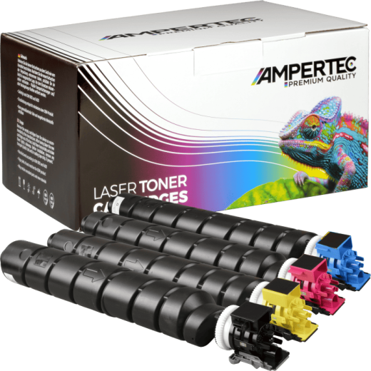 4 Kompatible Toner ersetzt Kyocera TK-8345 Multipack KCMY