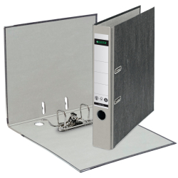 1050 Ordner Pappe A4 Wolkenmarmor, 52 mm, grau