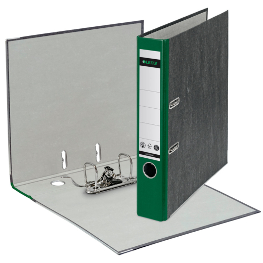 1050 Ordner Pappe A4 Wolkenmarmor, 52 mm, grün