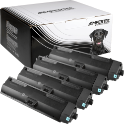 4 Kompatible Toner ersetzt Kyocera TK-1170 Multipack schwarz