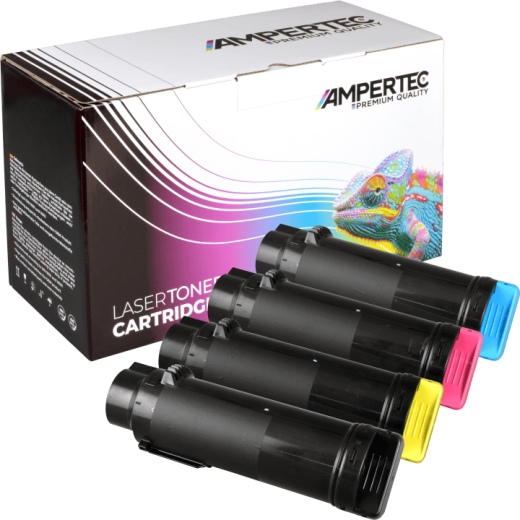 4 Kompatible Toner ersetzt Xerox Phaser 6510 WC6515 Multipack KCMY