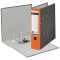 1080 Ordner Pappe A4 Wolkenmarmor, 80 mm, orange
