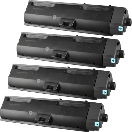 4 Kompatible Toner ersetzt Kyocera TK-1160 Multipack schwarz