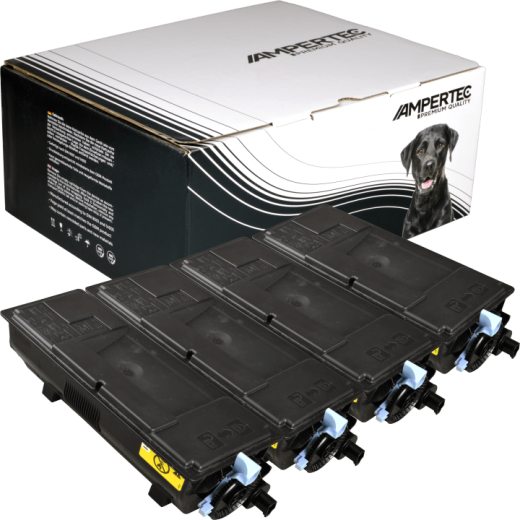 4 Kompatible Toner ersetzt Kyocera TK-3190 Multipack schwarz
