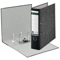 1080 Ordner Pappe A4 Wolkenmarmor, 80 mm, schwarz