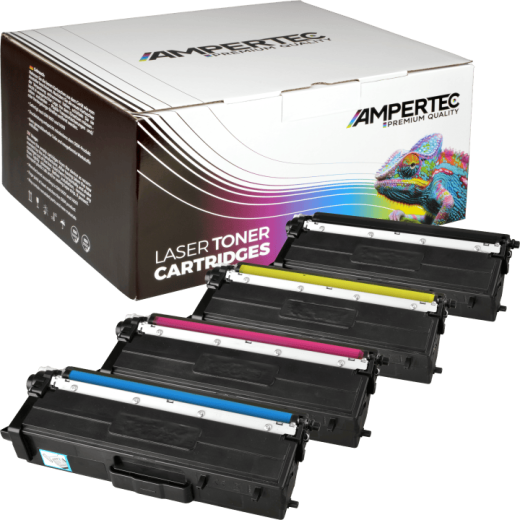 4 Kompatible Toner ersetzt Brother TN-910 Multipack KCMY