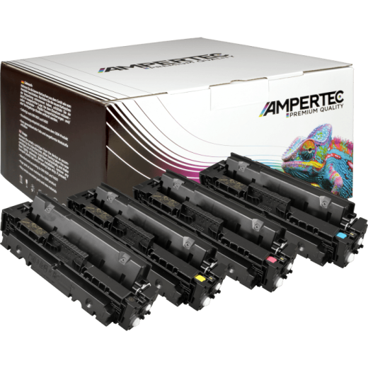 4 Kompatible Toner ersetzt Canon 046H Multipack KCMY