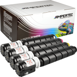 4 Kompatible Toner ersetzt Canon C-EXV55 Multipack KCMY