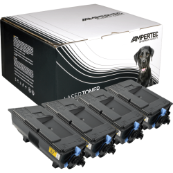 4 Kompatible Toner ersetzt Kyocera TK-3060 Multipack schwarz
