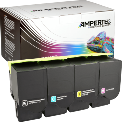 4 Kompatible Toner ersetzt Lexmark C232H Multipack KCMY