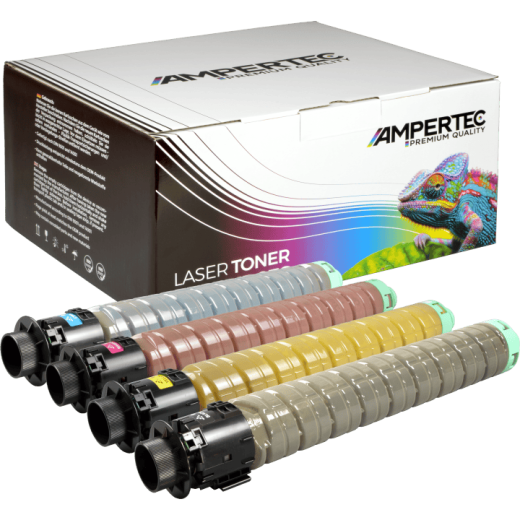 4 Kompatible Toner ersetzt Ricoh IMC2500 Multipack KCMY
