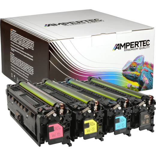 4 Kompatible Toner ersetzt HP W2120A-23A 212A Multipack KCMY