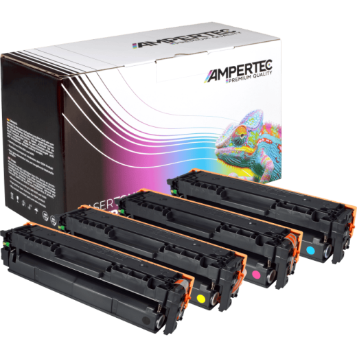 4 Kompatible Toner ersetzt Canon 067H Multipack KCMY