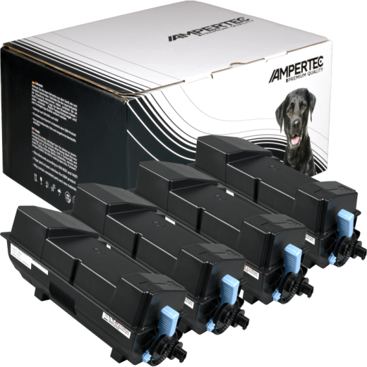 4 Kompatible Toner ersetzt Kyocera TK-3430 Multipack schwarz