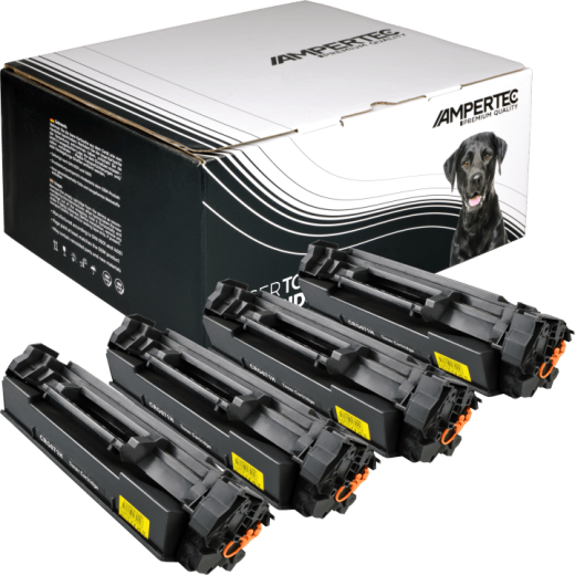 4 Kompatible Toner ersetzt Canon 071H Multipack schwarz