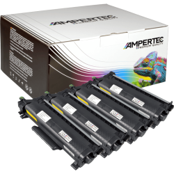 4 Kompatible Toner ersetzt Brother TN-2510 Multipack schwarz
