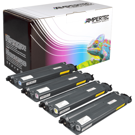 4 Kompatible Toner ersetzt Brother TN-249 Multipack KCMY
