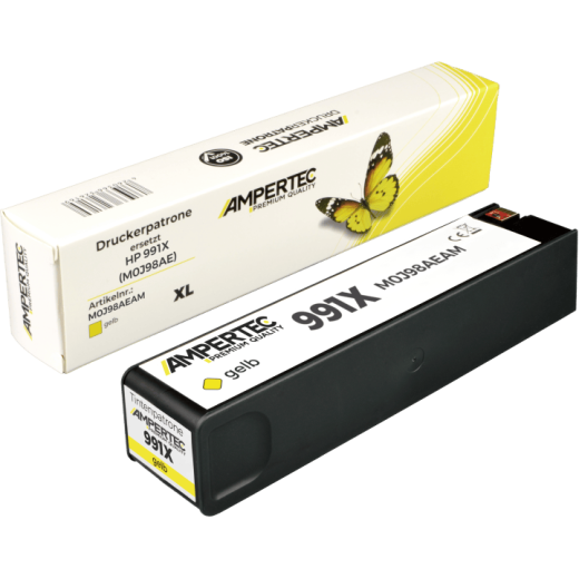 Kompatible Tinte ersetzt HP M0J98AE 991X yellow