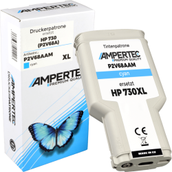 Kompatible Tinte ersetzt HP P2V68A 730 cyan