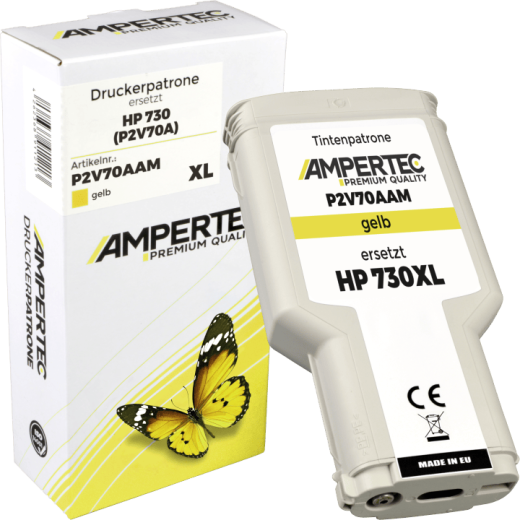 Kompatible Tinte ersetzt HP P2V70A 730 yellow