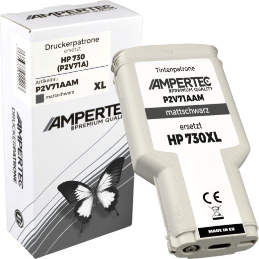 Kompatible Tinte ersetzt HP P2V71A 730 matte black