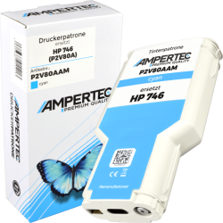 Kompatible Tinte ersetzt HP P2V80A 746 cyan