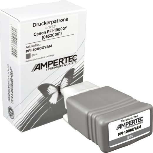 Kompatible Tinte ersetzt Canon PFI-1000GY 0552C001 grau