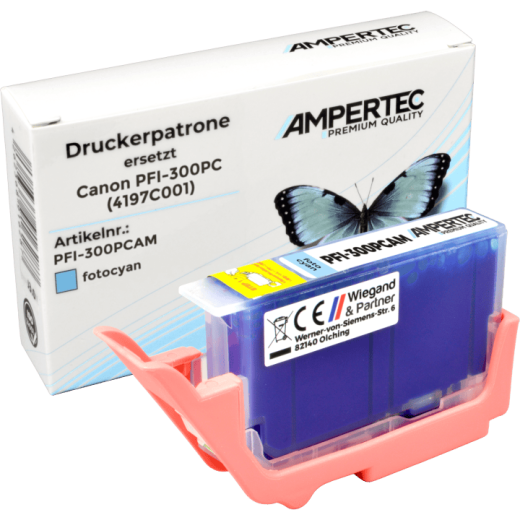 Kompatible Tinte ersetzt Canon PFI-300PC 4197C001 photo cyan