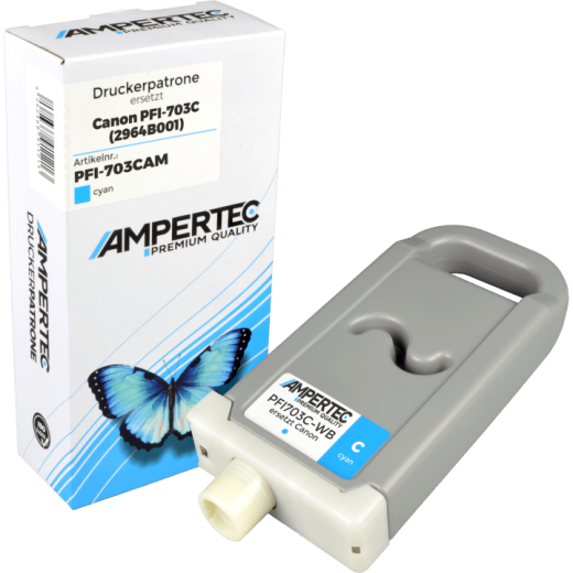 Kompatible Tinte ersetzt Canon PFI-703C cyan