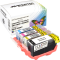 4 kompatible Tinten ersetzt Canon PGI-5+CLI-8 Multipack KCMY