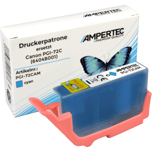 Kompatible Tinte ersetzt Canon PGI-72C cyan