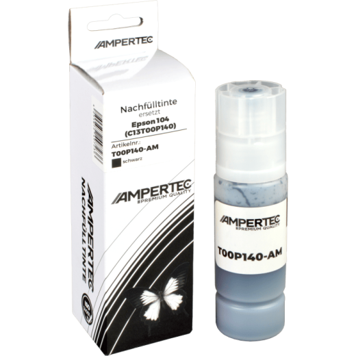 Kompatible Nachfülltinte ersetzt Epson C13T00P140 104 black