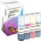 4 Ampertec Nachfülltinten ersetzt Epson C13T00P140-440 104 Multipack KCMY